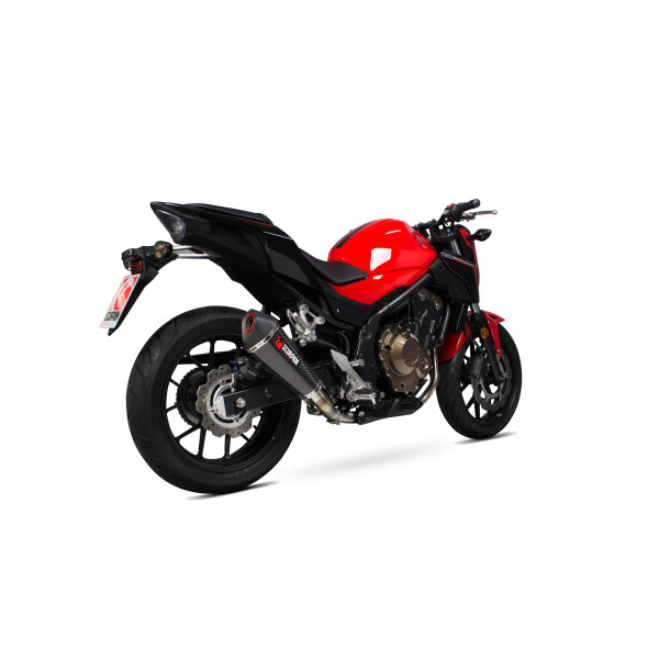 Scorpion Exhaust Honda CB500 F / CB500 X 2016 - 2018 Serket Taper Slip-on Carbon Fibre Sleeve